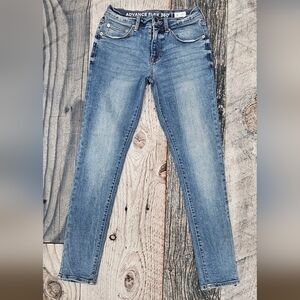 Arizona Advance Flex 360 Women Skinny Jeans 28x29 Blue Stretch Denim